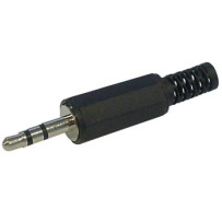 JACK MALE 3.5mm STEREO PLASTIQUE NOIR