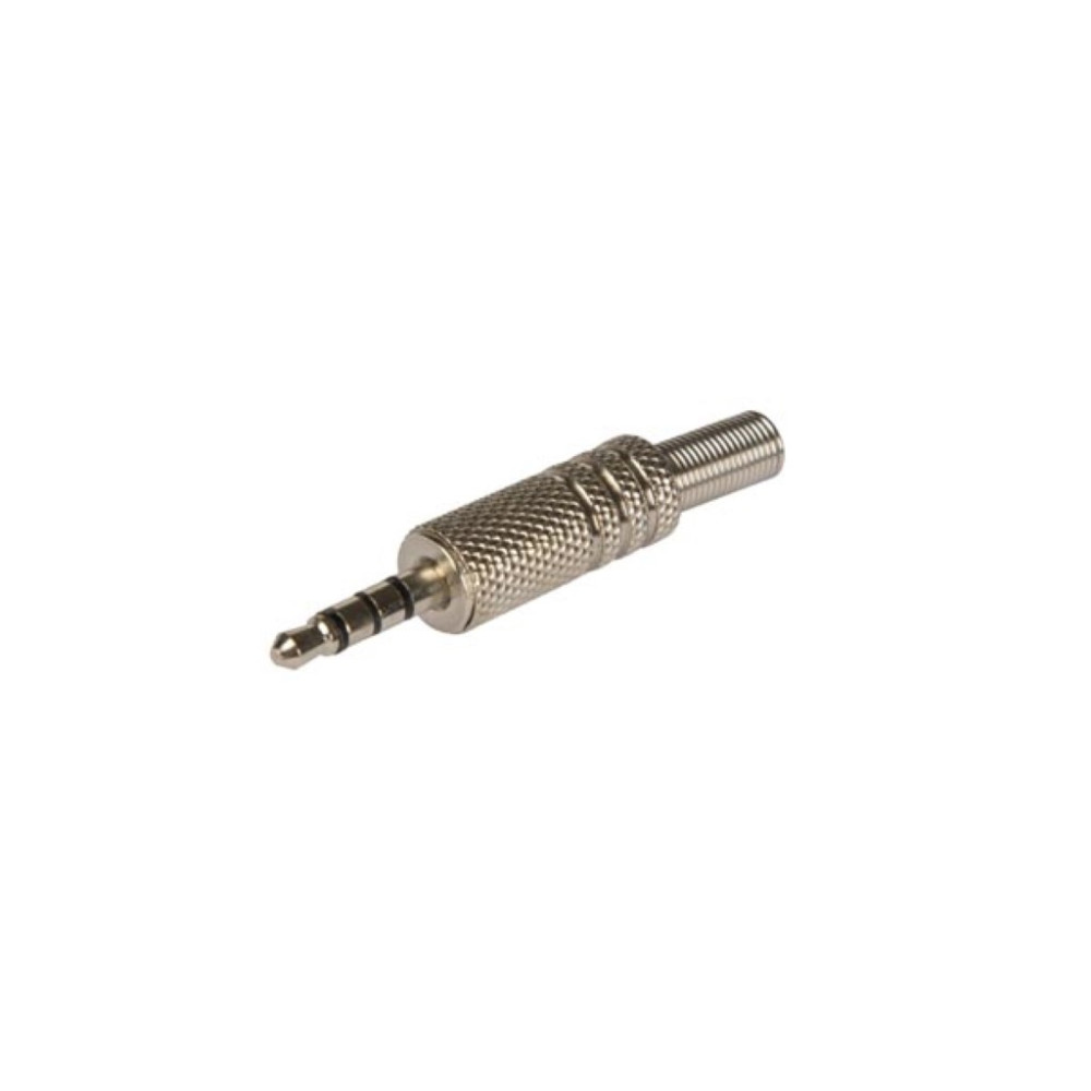 JACK MÂLE 3.5 MM - STÉRÉO NICKELÉ - 4 CONNEXIONS