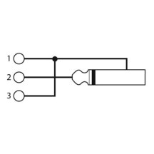 XLR FEMELLE 3 BROCHES VERS JACK FEMELLE 6.35mm