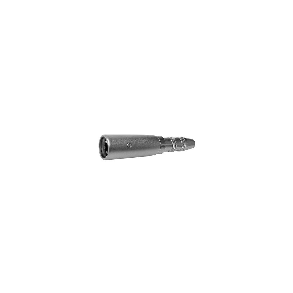 XLR MALE 3 BROCHES VERS FICHE JACK FEMELLE 6.35mm MONO