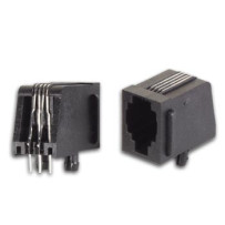 CONNECTEURS MODULAIRES POUR CI RJ10 4P4C, VERSION COUDE
