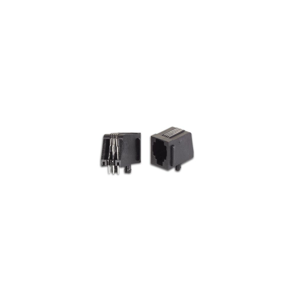 CONNECTEURS MODULAIRES POUR CI RJ10 4P4C, VERSION COUDE
