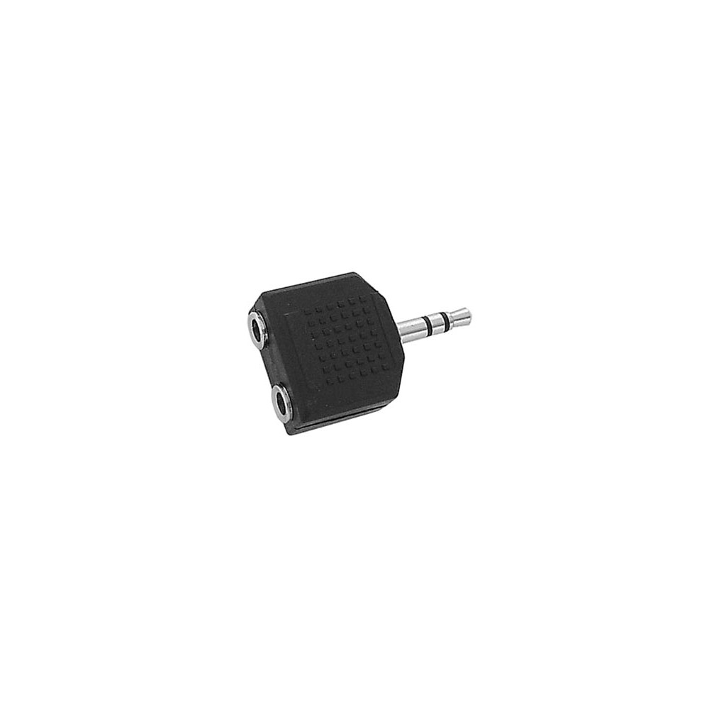 DOUBLE JACK FEMELLE 3.5mm STEREO VERS JACK MALE 3.5mm STEREO