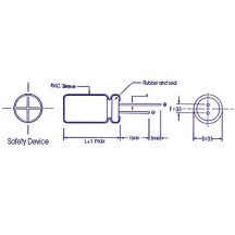 CONDENSATEUR CHIMIQUE RADIAL 2200µF / 25V