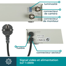 CAMÉRA ANALOGIQUE - SUBMERSIBLE - CYLINDRIQUE - 750 LIGNES TV