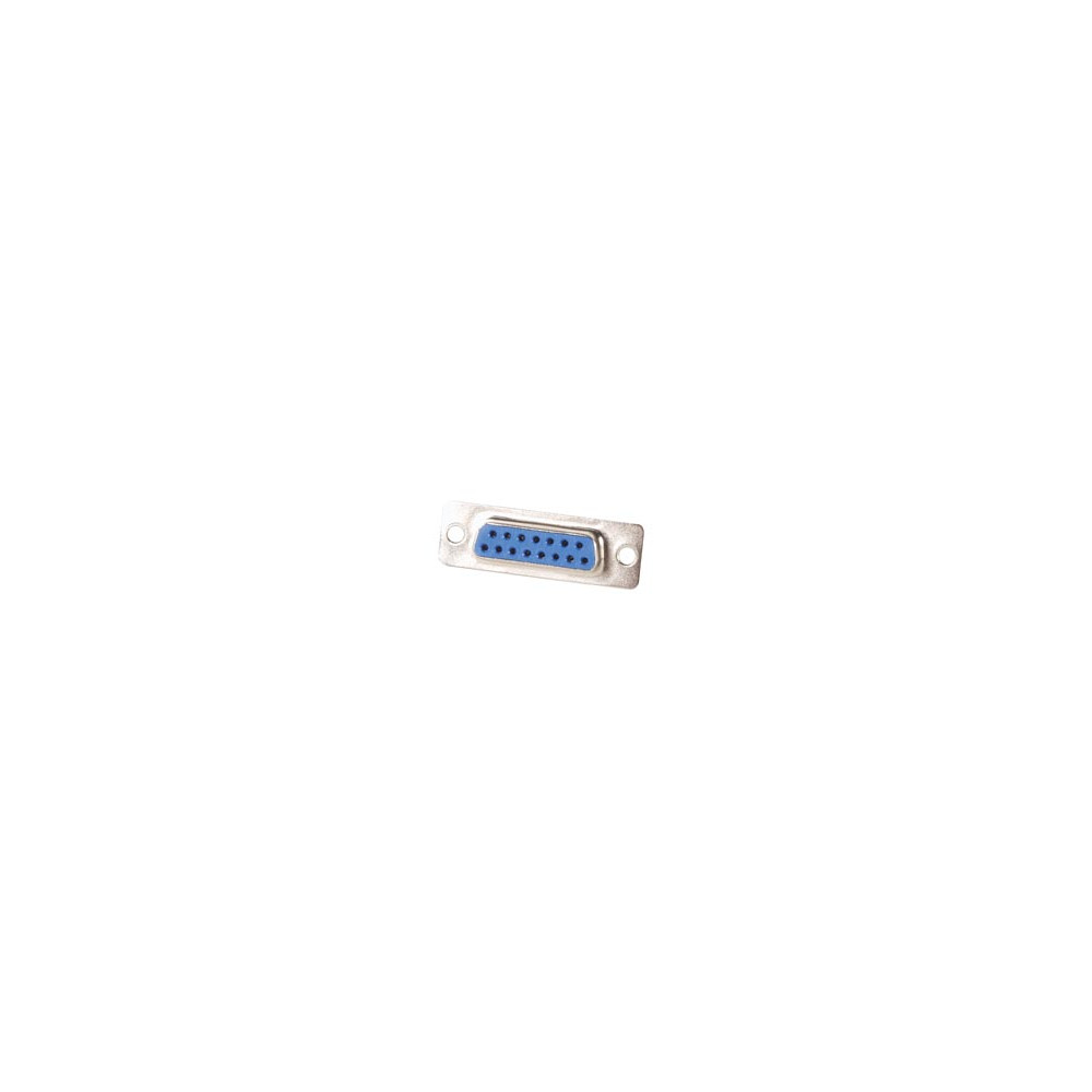 CONNECTEUR SUB-D FEMELLE 15 BROCHES - MONTAGE CHASSIS