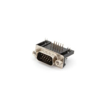 CONNECTEUR SUB-D 15 BROCHES - HAUTE DENSITE - POUR MONTAGE SUR CIRCUIT IMPRIME