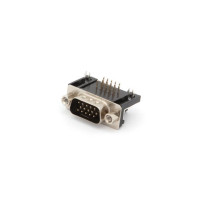 CONNECTEUR SUB-D 15 BROCHES - HAUTE DENSITE - POUR MONTAGE SUR CIRCUIT IMPRIME