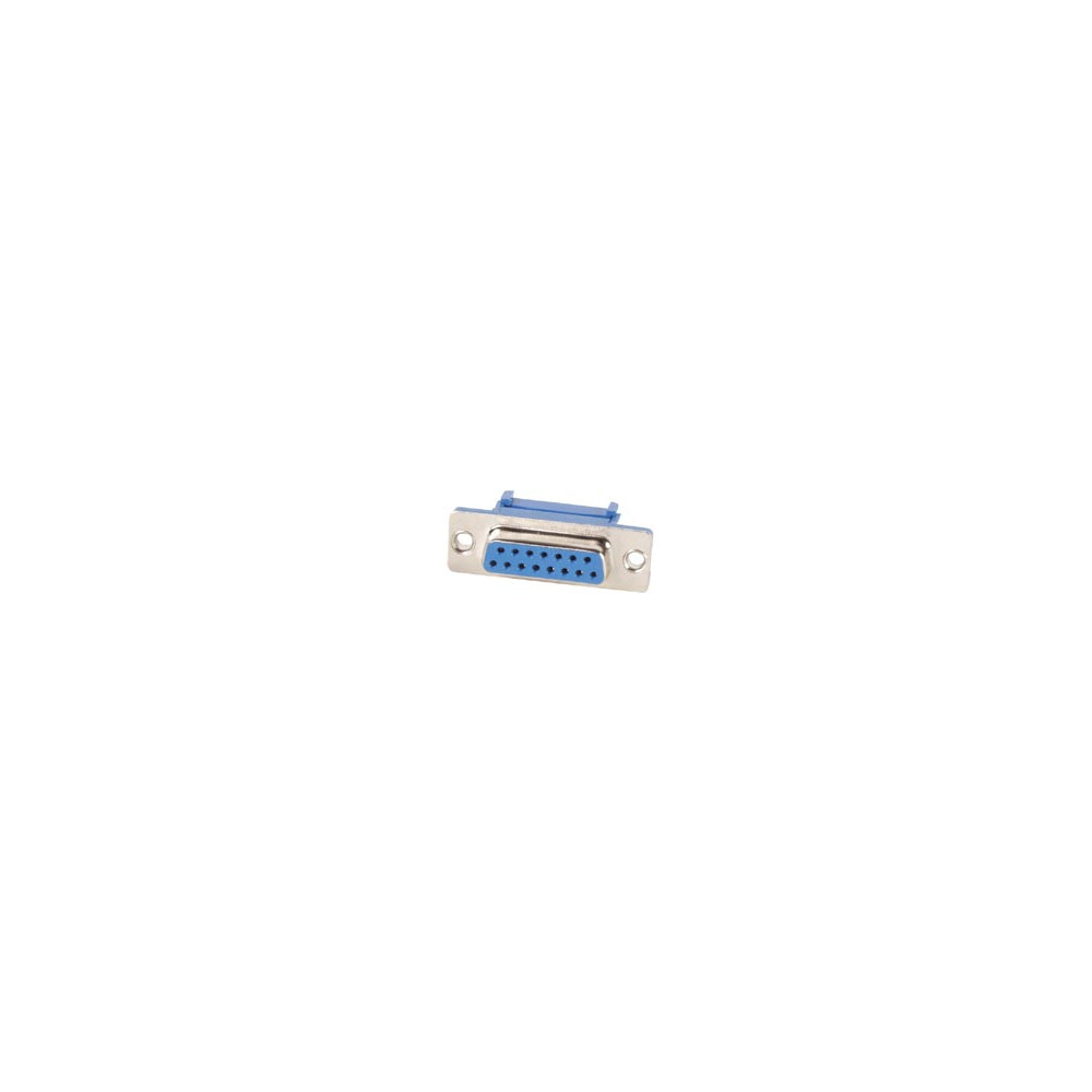 CONNECTEUR SUB-D FEMELLE 15 BROCHES POUR CABLE NAPPE