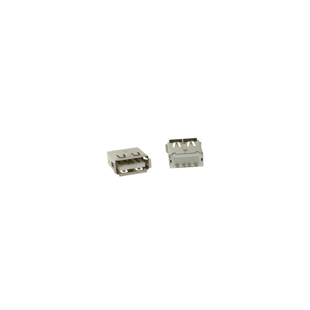 USB A FEMELLE, SIMPLE CONNECTEUR 180°, POUR CI