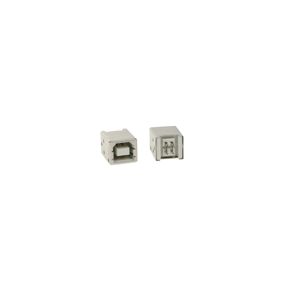USB B FEMELLE, SIMPLE CONNECTEUR 180°, POUR CI