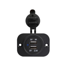 CHARGEUR DE VOITURE  USB ENCASTRABLE (ENTRÉE 12-24 VCC, SORTIE 5 V)