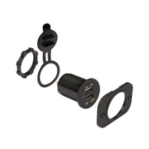 CHARGEUR DE VOITURE  USB ENCASTRABLE (ENTRÉE 12-24 VCC, SORTIE 5 V)