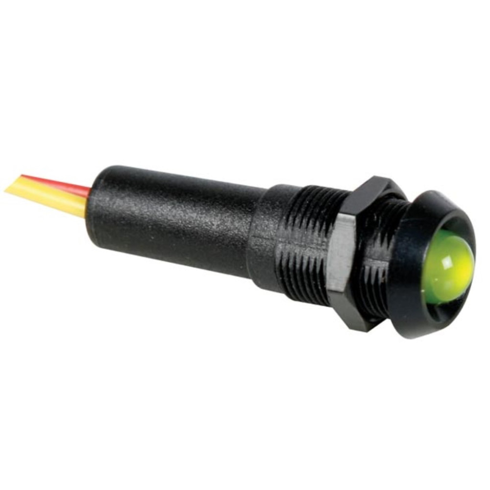 VOYANT LED VERT 5V - BOITIER NOIR