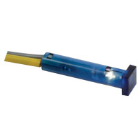 VOYANT CARRE 7 x 7mm 24V BLEU