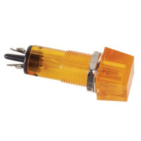 VOYANT CARRE 11.5 x 11.5mm 220V ORANGE