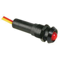 VOYANT LED ROUGE 5V - BOITIER NOIR