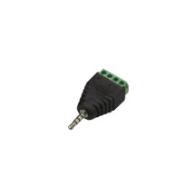 FICHE STÉRÉO 2.5 mm VERS CONNEXION À VIS 4 BROCHES (5 pcs)