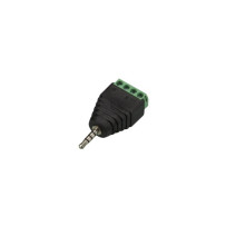 FICHE STÉRÉO 2.5 mm VERS CONNEXION À VIS 4 BROCHES (5 pcs)
