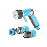 CELLFAST - JEU AVEC PISTOLET D'ARROSAGE MULTIFONCTIONS - ERGO - 1/2"