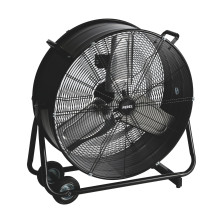 VENTILATEUR DE SOL - TAMBOUR - MÉTAL - Ø 60 cm - NOIR
