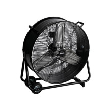 VENTILATEUR DE SOL - TAMBOUR - MÉTAL - Ø 60 cm - NOIR