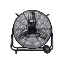 VENTILATEUR DE SOL - TAMBOUR - MÉTAL - Ø 60 cm - NOIR