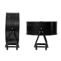 VENTILATEUR DE SOL - TAMBOUR - MÉTAL - Ø 60 cm - NOIR