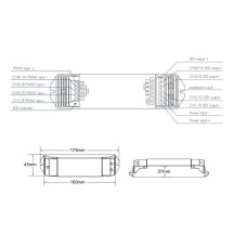 Répéteur monocouleur à 4 canaux pour bandes LED RGBW