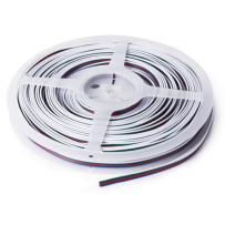 CÂBLE RVB POUR FLEXIBLES LED - 4 CONDUCTEURS - 25 m (4 x 0.33 mm²)