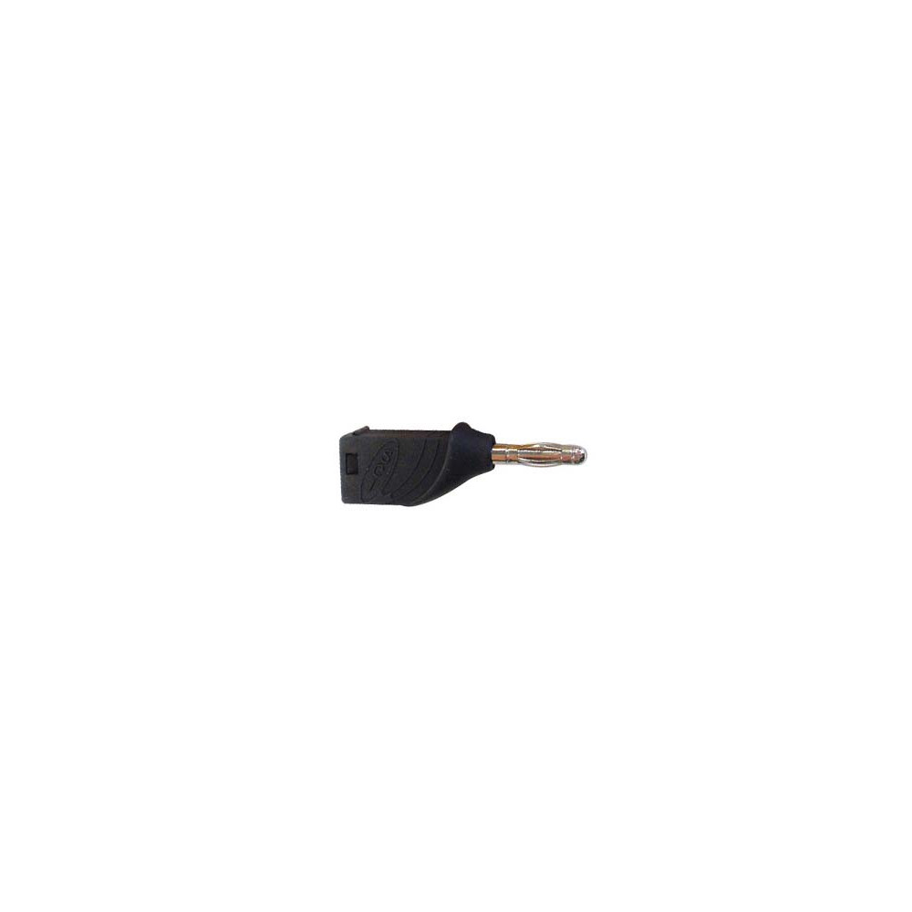 FICHE BANANE EMPILABLE 4mm - NOIR