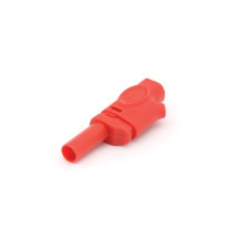 FICHE BANANE 4mm SELON IEC1010 - ROUGE