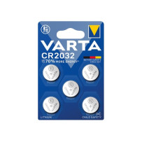 BLISTER AVEC 5 x CR2032 LITHIUM 3.0 V - 230 mAh
