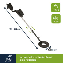 Détecteur de Métaux - Advanced - Sensibilité 20 cm