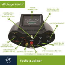 Détecteur de Métaux - Advanced - Sensibilité 20 cm