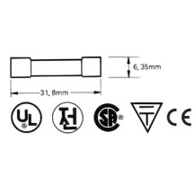FUSIBLE 6.35 x 32mm RAPIDE 4A (10pcs/boîte)