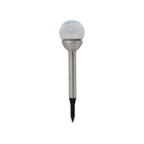LAMPE SOLAIRE POUR JARDIN - LED RGB - avec socle en acier inoxydable - présentoir de 12 pcs