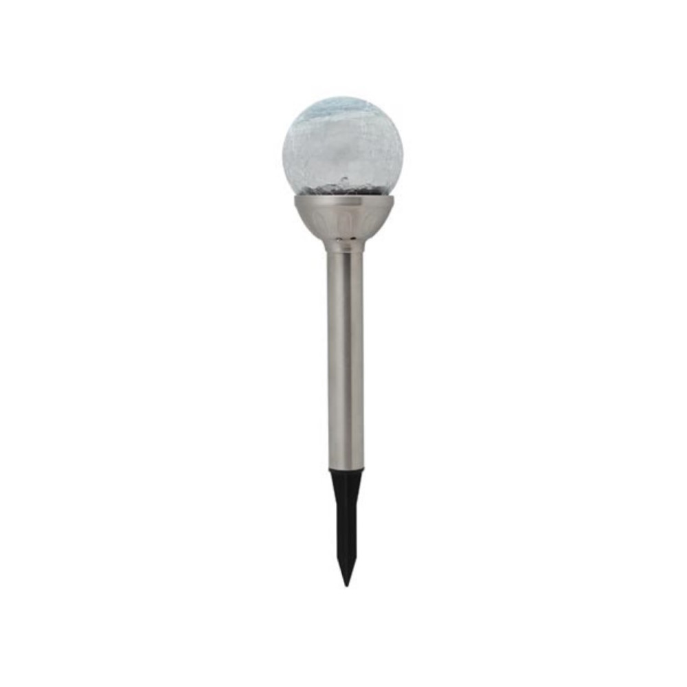 LAMPE SOLAIRE POUR JARDIN - LED RGB - avec socle en acier inoxydable - présentoir de 12 pcs