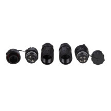 CONNECTEUR POUR CÂBLE 4P - ÉTANCHE IP68 - 16A 230V (1 set)