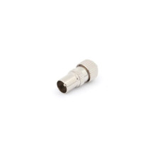 FICHE COAX MALE TV 9.5mm/2.3mm METALLIQUE