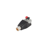 RCA FEMELLE VERS CONNEXION À RESSORT À 2 BROCHES - 5 pcs