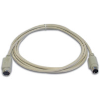 CABLE CLAVIER PS/2 MINI-DIN6 MALE - MINI-DIN6 FEMELLE / 2m