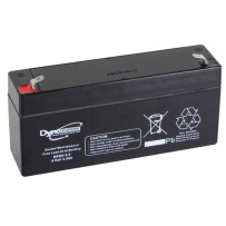ACCU ACIDE-PLOMB 6 V - 3.2 Ah 134 x 34 x 66 mm