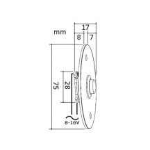 BOUTON DE SONNETTE EN ACIER INOXYDABLE - NO