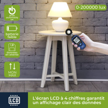 Mini luxmètre numérique