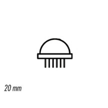 LED GEANTE ROUGE DIFFUSANTE 20mm