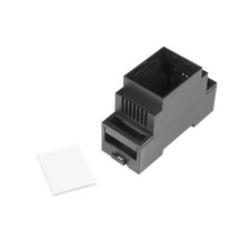 BOÎTIER SUR RAIL DIN AVEC FENTES DE VENTILATION - 2 MODULES