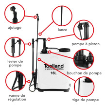 Pulvérisateur à dos, 16L