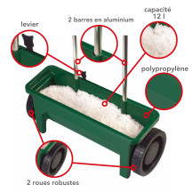 Épandeur - largeur 45 cm - volume 12 l