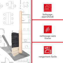 PELLE MÉTALLIQUE AVEC BALAYETTE